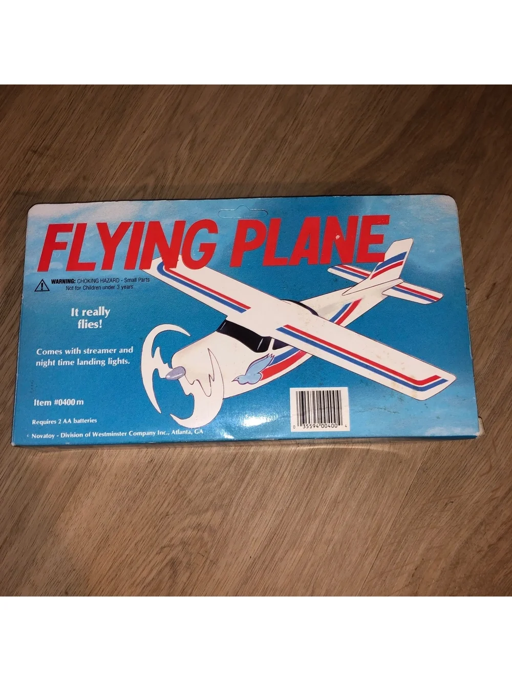 Vintage Novatoy White & Blue CESSNA Flying Plane 210 1/40 Scale Model Kit New